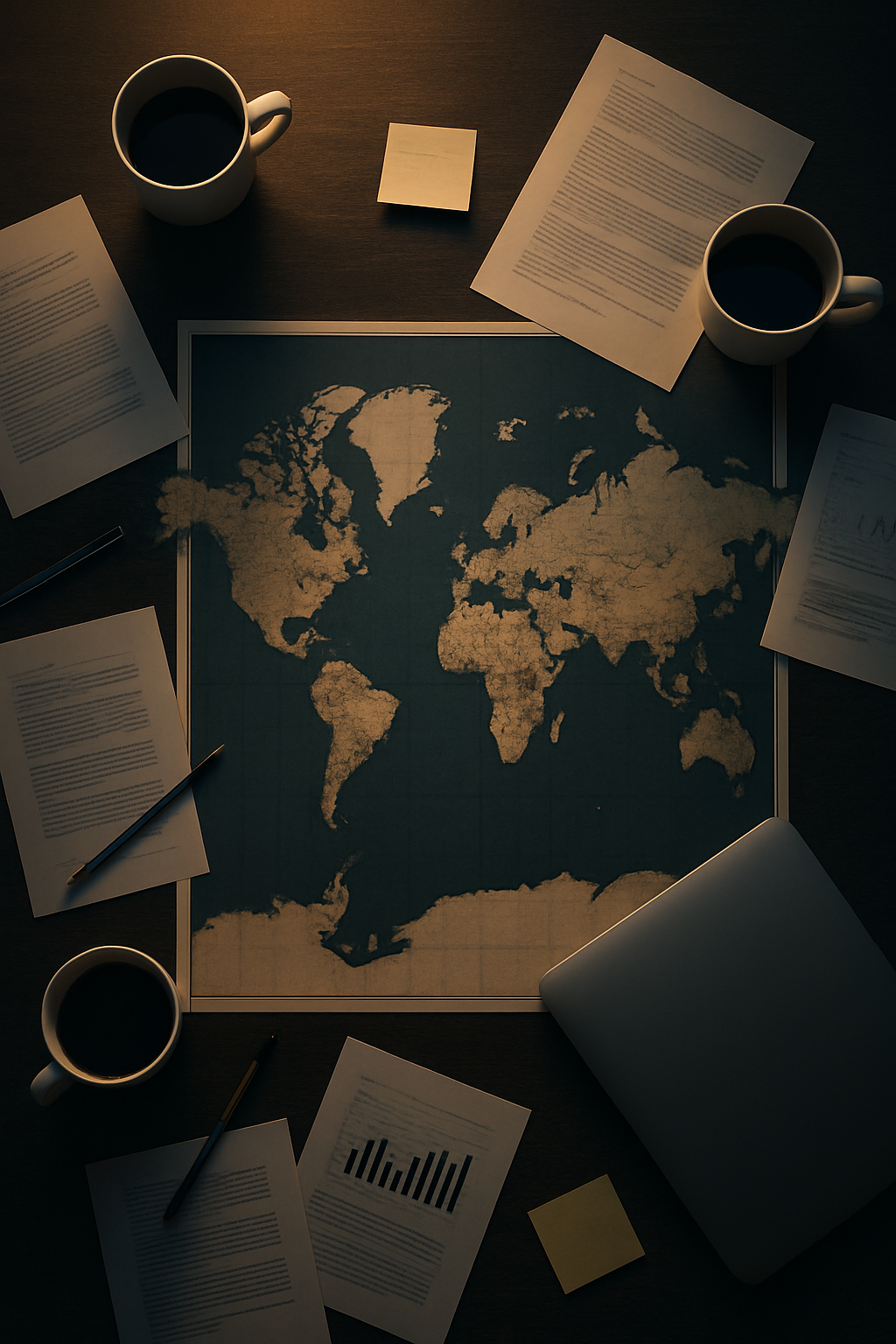 A team of professionals in a modern office, collaborating on a project.